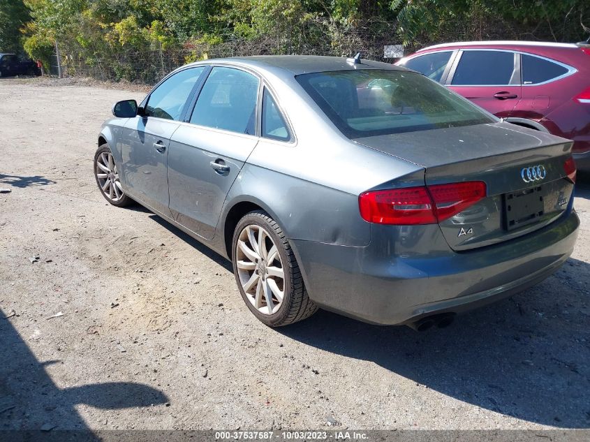 2013 AUDI A4 PREMIUM PLUS - WAUFFAFL2DN020787