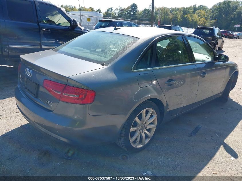 2013 AUDI A4 PREMIUM PLUS - WAUFFAFL2DN020787
