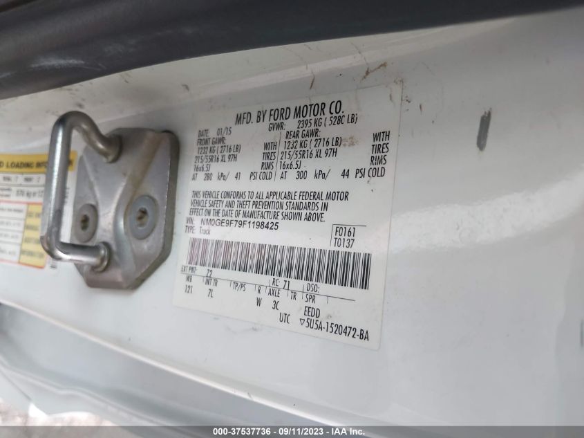 2015 FORD TRANSIT CONNECT WAGON XLT - NM0GE9F79F1198425