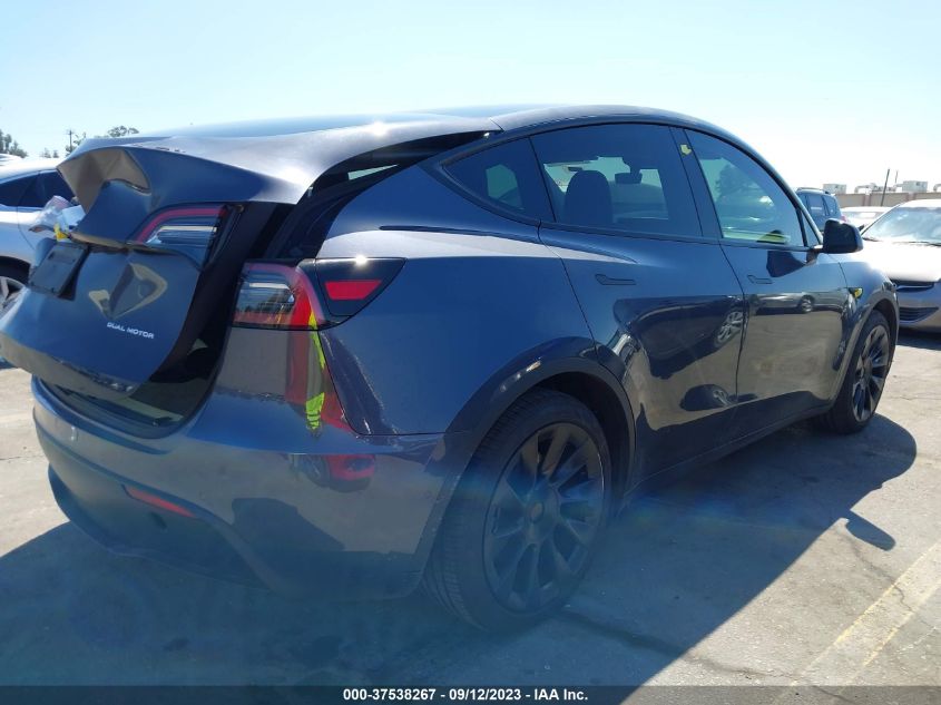 2022 TESLA MODEL Y LONG RANGE - 7SAYGAEEXNF560001