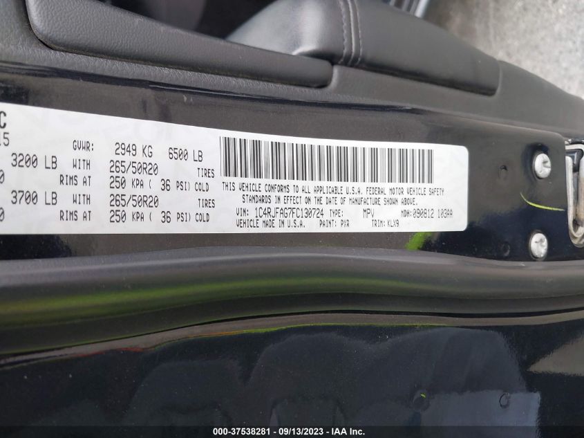 2015 JEEP GRAND CHEROKEE ALTITUDE - 1C4RJFAG7FC130724