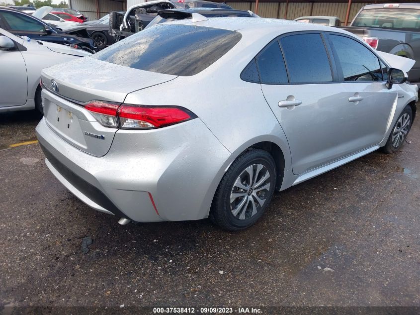 2021 TOYOTA COROLLA HYBRID LE JTDEAMDE0MJ033208