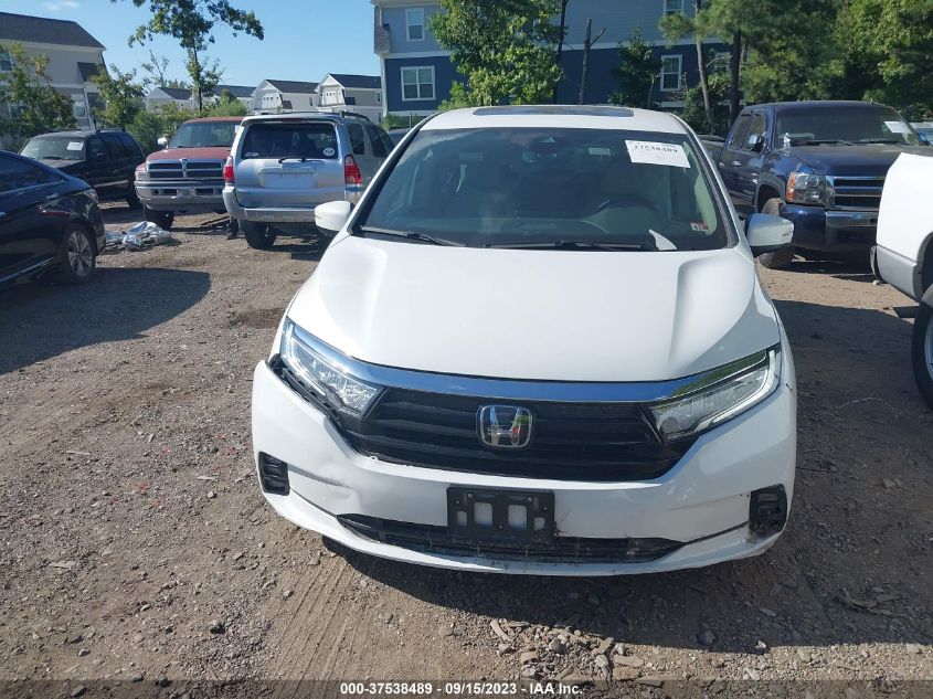 2021 HONDA ODYSSEY EX-L - 5FNRL6H78MB010074