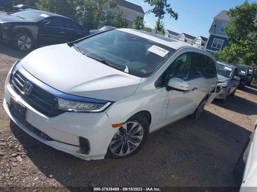2021 HONDA ODYSSEY EX-L - 5FNRL6H78MB010074