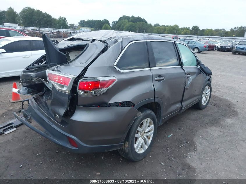 2015 TOYOTA HIGHLANDER LE - 5TDZARFH9FS011218