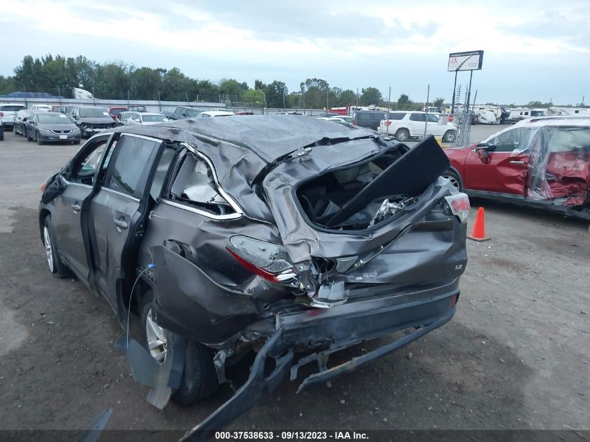 2015 TOYOTA HIGHLANDER LE - 5TDZARFH9FS011218