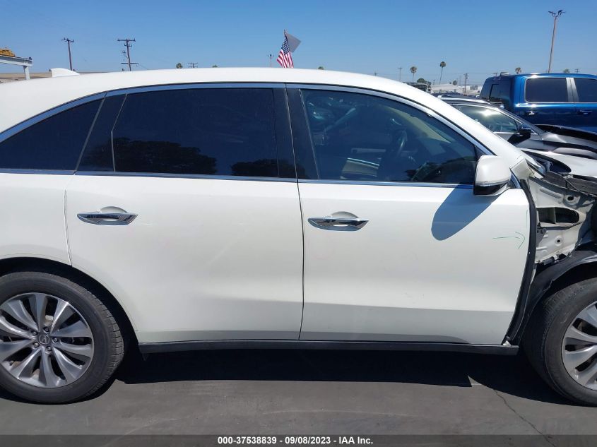 2014 ACURA MDX TECH PKG - 5FRYD4H40EB035201