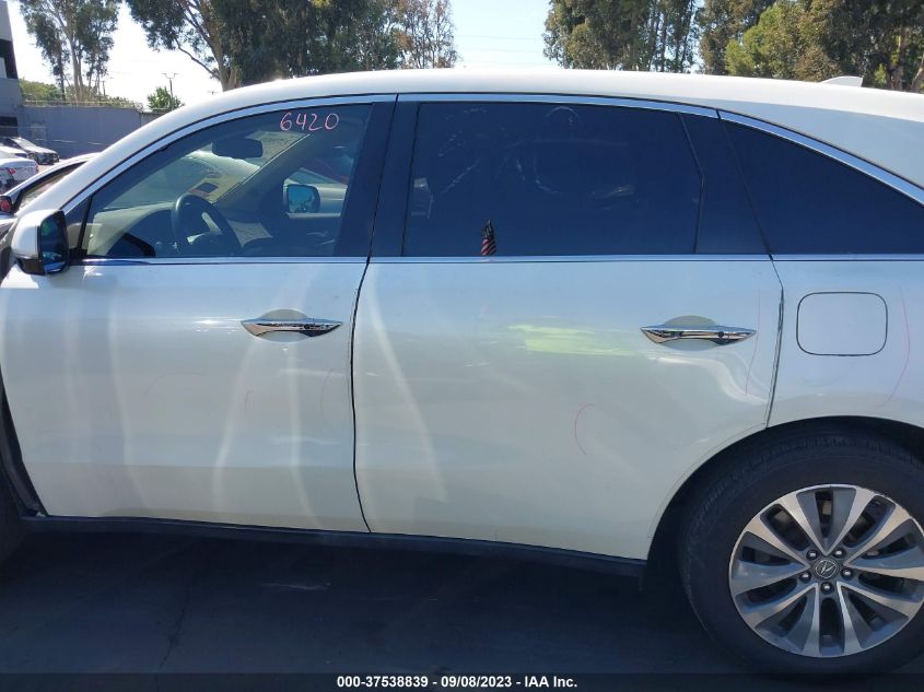 2014 ACURA MDX TECH PKG - 5FRYD4H40EB035201