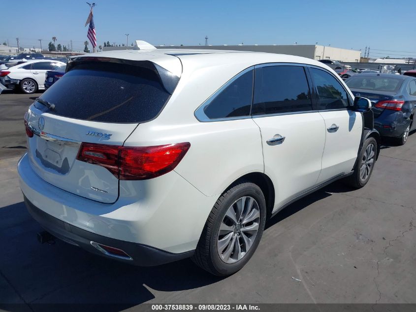 2014 ACURA MDX TECH PKG - 5FRYD4H40EB035201