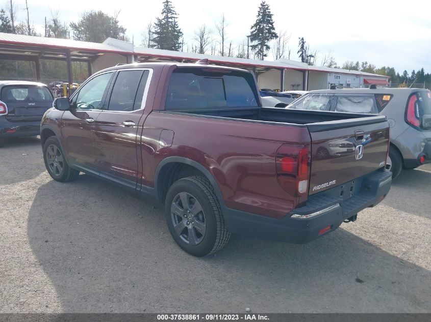 2020 HONDA RIDGELINE RTL-E - 5FPYK3F70LB014805