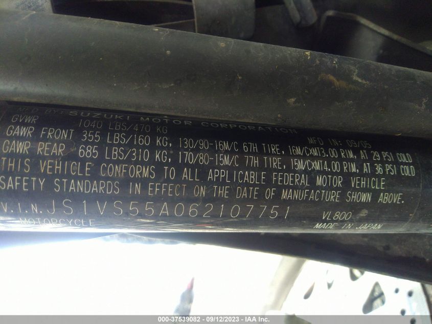 2006 SUZUKI C50 JS1VS55A062107751