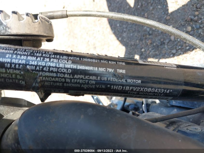 2013 HARLEY-DAVIDSON FXSB BREAKOUT 1HD1BFV2XDB043314