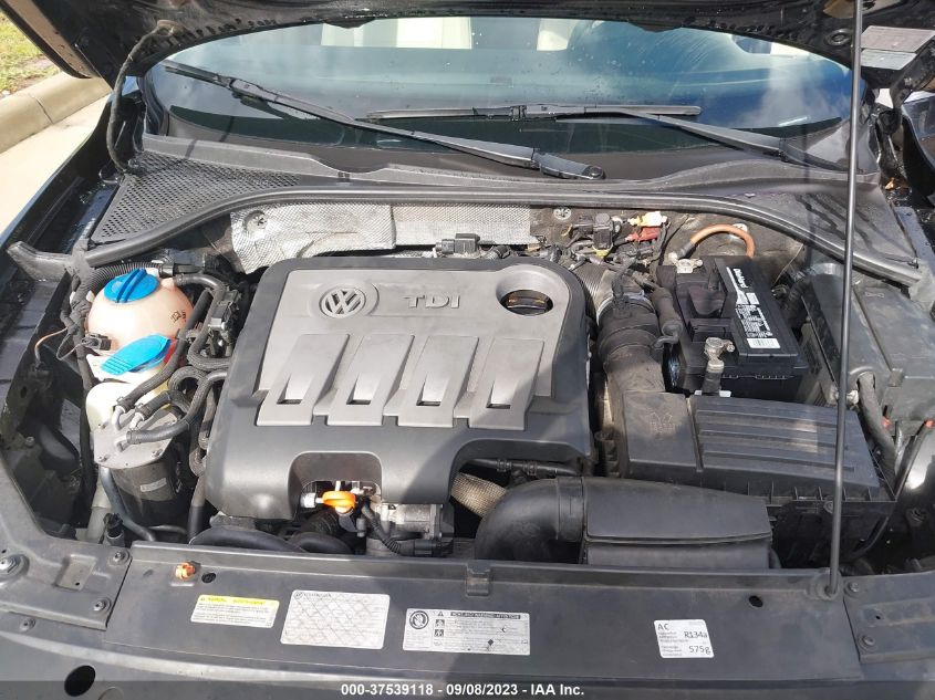 2013 VOLKSWAGEN PASSAT TDI SE W/SUNROOF - 1VWBN7A37DC002437