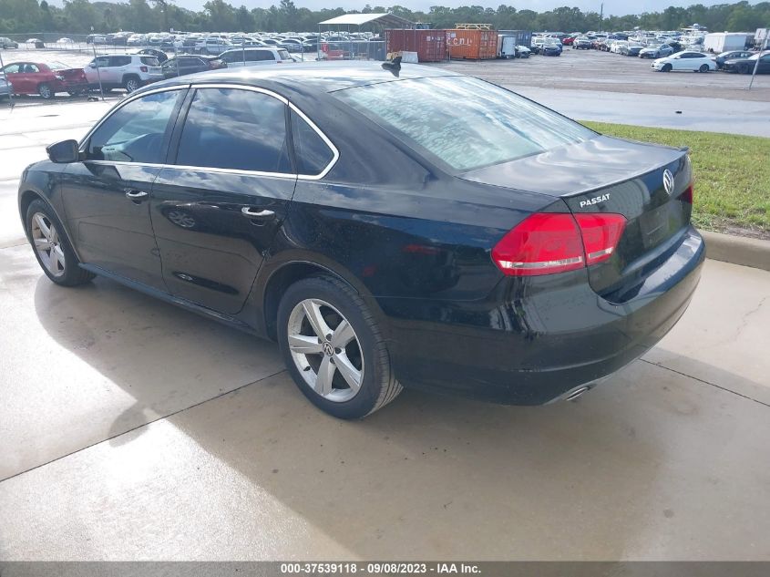 2013 VOLKSWAGEN PASSAT TDI SE W/SUNROOF - 1VWBN7A37DC002437