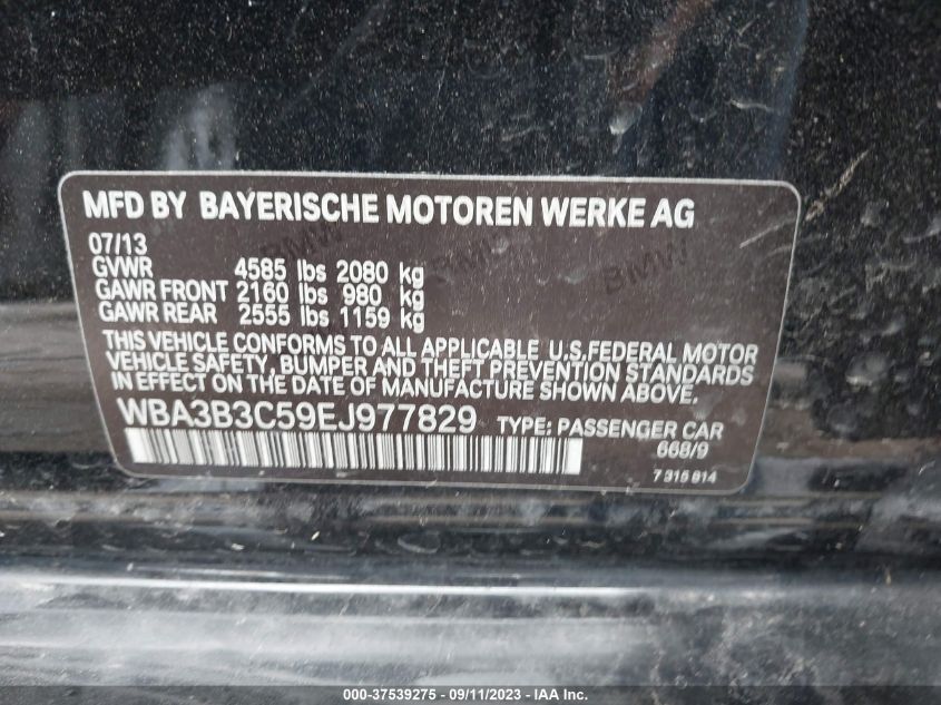 2014 BMW 3 SERIES 328I XDRIVE - WBA3B3C59EJ977829