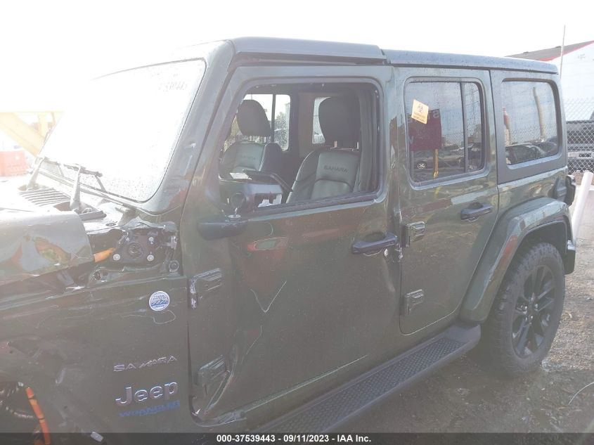 2021 JEEP WRANGLER 4XE UNLIMITED SAHARA 1C4JJXP61MW847505