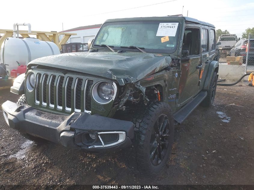2021 JEEP WRANGLER 4XE UNLIMITED SAHARA 1C4JJXP61MW847505