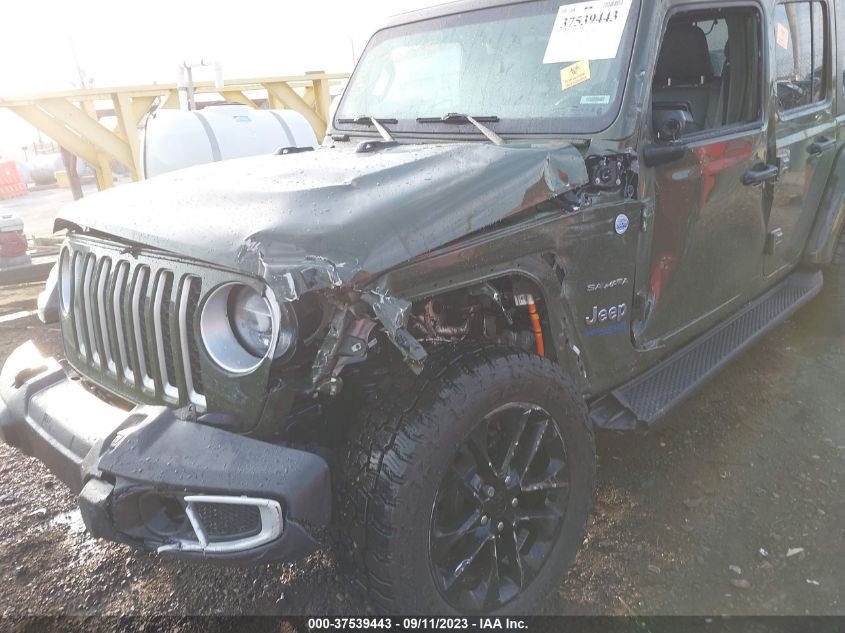 2021 JEEP WRANGLER 4XE UNLIMITED SAHARA 1C4JJXP61MW847505