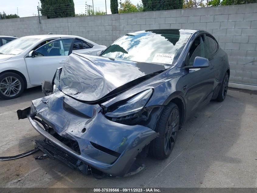 VIN 7SAYGDEF0NF387714 2022 TESLA MODEL Y PERFORMANCE