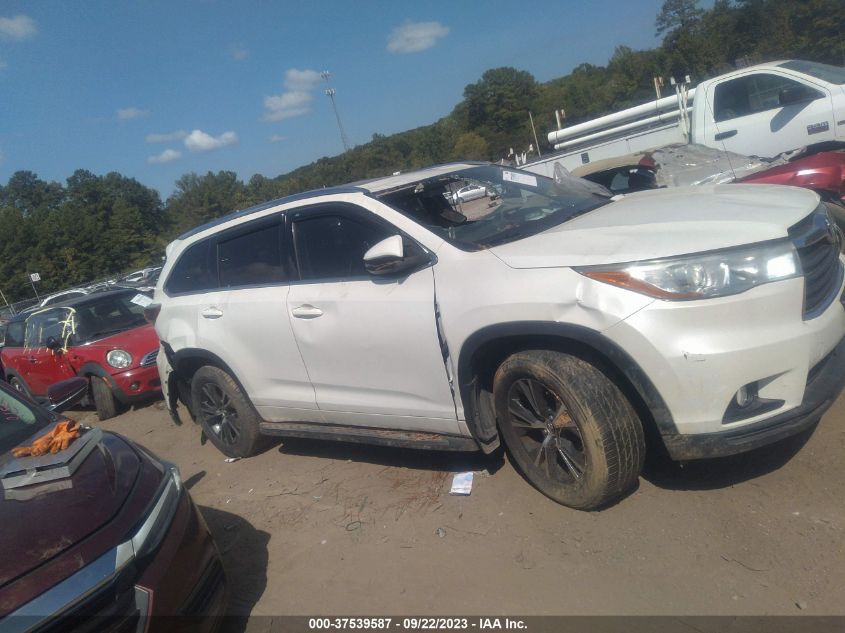 2016 TOYOTA HIGHLANDER XLE - 5TDKKRFH0GS126578