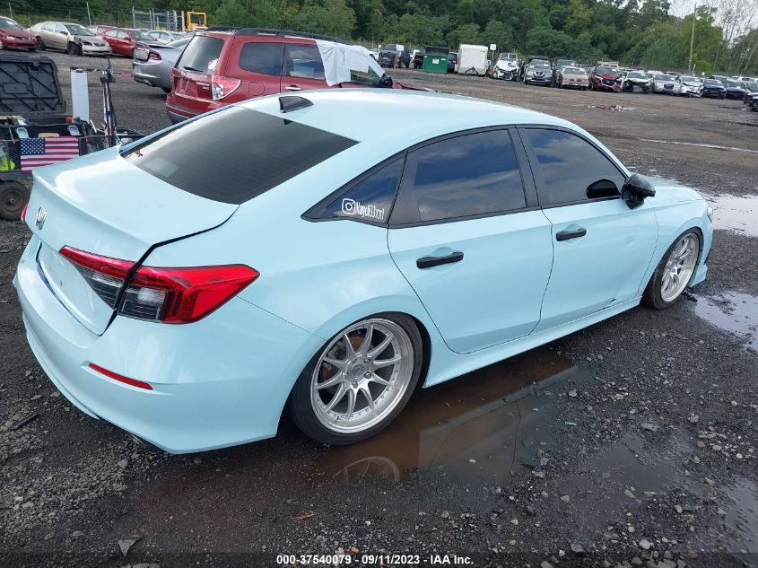 VIN 2HGFE2F58NH561822 2022 HONDA CIVIC SEDAN SPORT