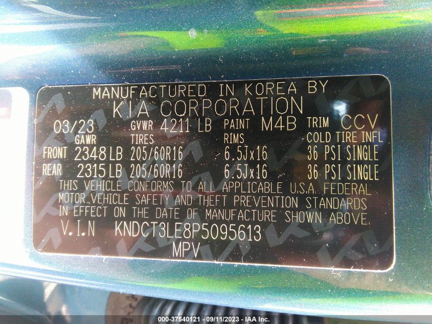 2023 KIA NIRO SX - KNDCT3LE8P5095613