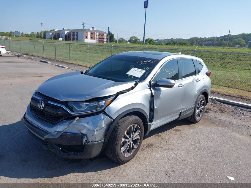 VIN 5J6RW2H88NA012002 2022 HONDA CR-V EX-L