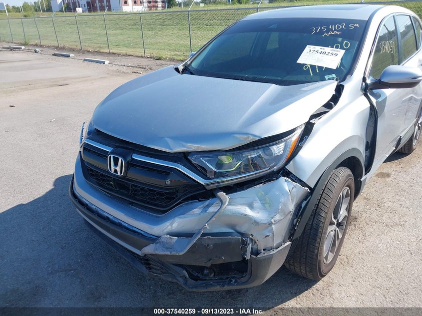 VIN 5J6RW2H88NA012002 2022 HONDA CR-V EX-L