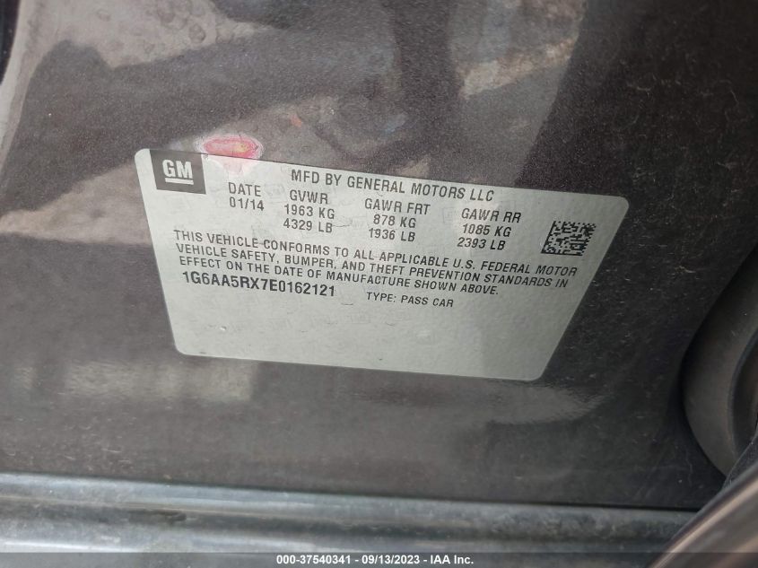 2014 CADILLAC ATS STANDARD RWD - 1G6AA5RX7E0162121