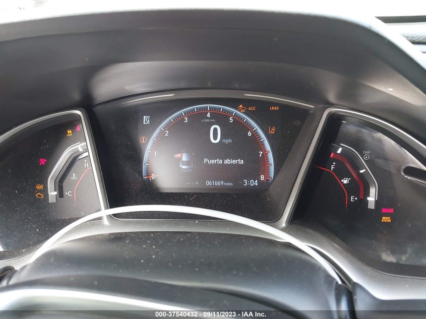 VIN 2HGFC2F88KH536317 2019 HONDA CIVIC SEDAN SPORT