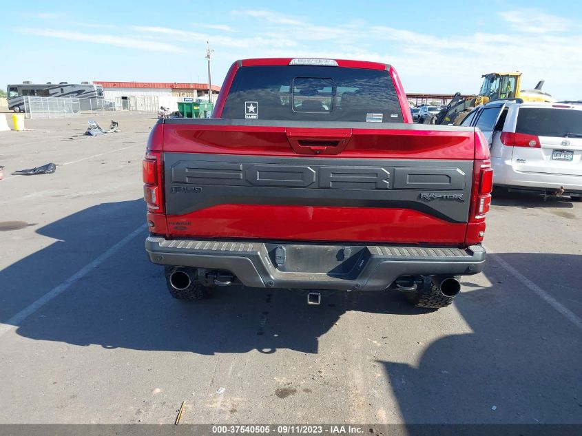 2018 FORD F-150 RAPTOR - 1FTFW1RG7JFC14478
