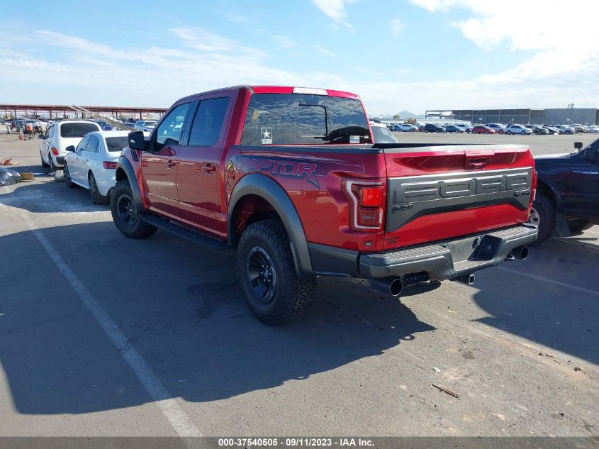 2018 FORD F-150 RAPTOR - 1FTFW1RG7JFC14478