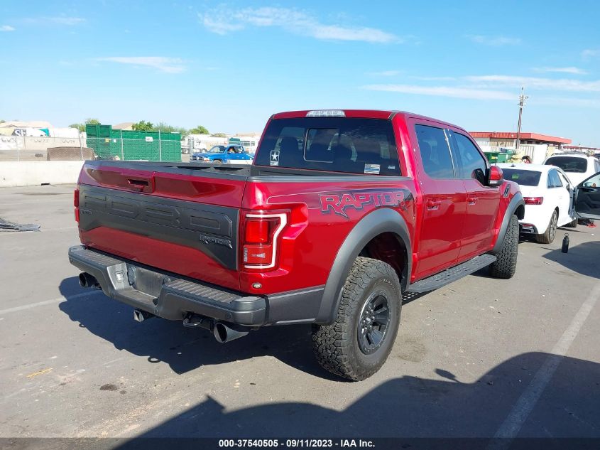 2018 FORD F-150 RAPTOR - 1FTFW1RG7JFC14478