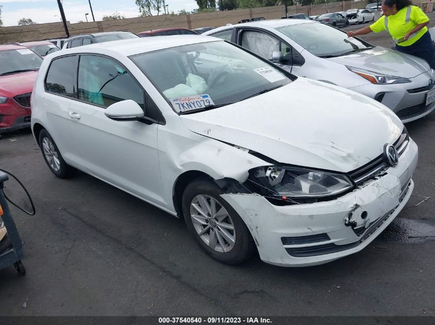 2015 VOLKSWAGEN GOLF TSI S - 3VW917AU1FM073721