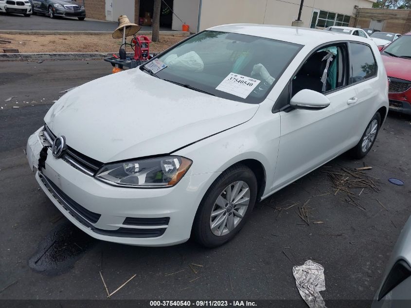 2015 VOLKSWAGEN GOLF TSI S - 3VW917AU1FM073721
