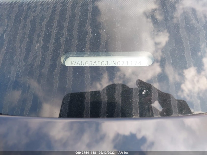 VIN WAUG3AFC3JN071174 2018 AUDI A6 PREMIUM PLUS