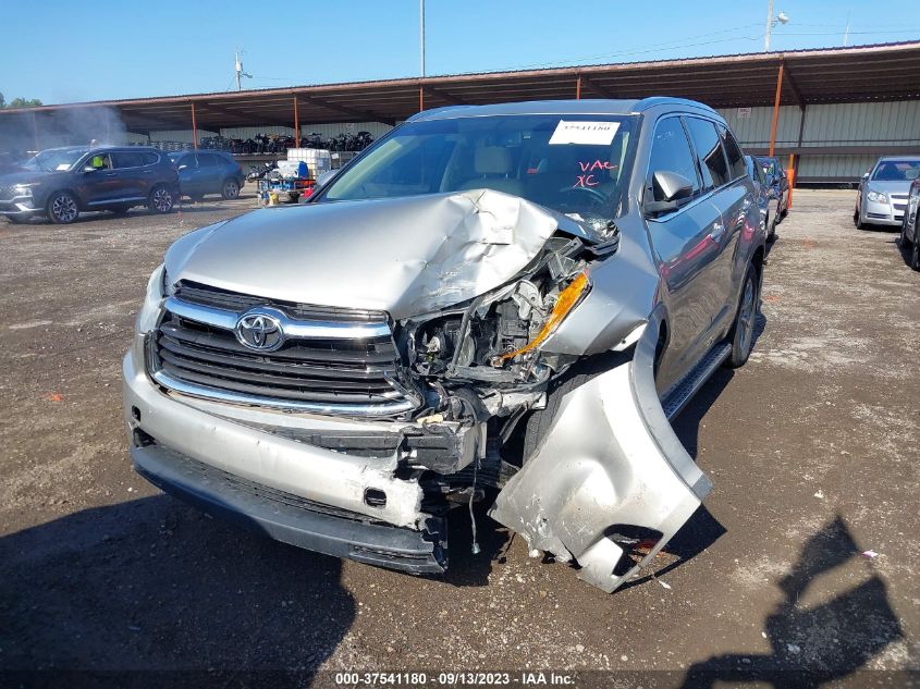 2014 TOYOTA HIGHLANDER XLE - 5TDJKRFH9ES036774