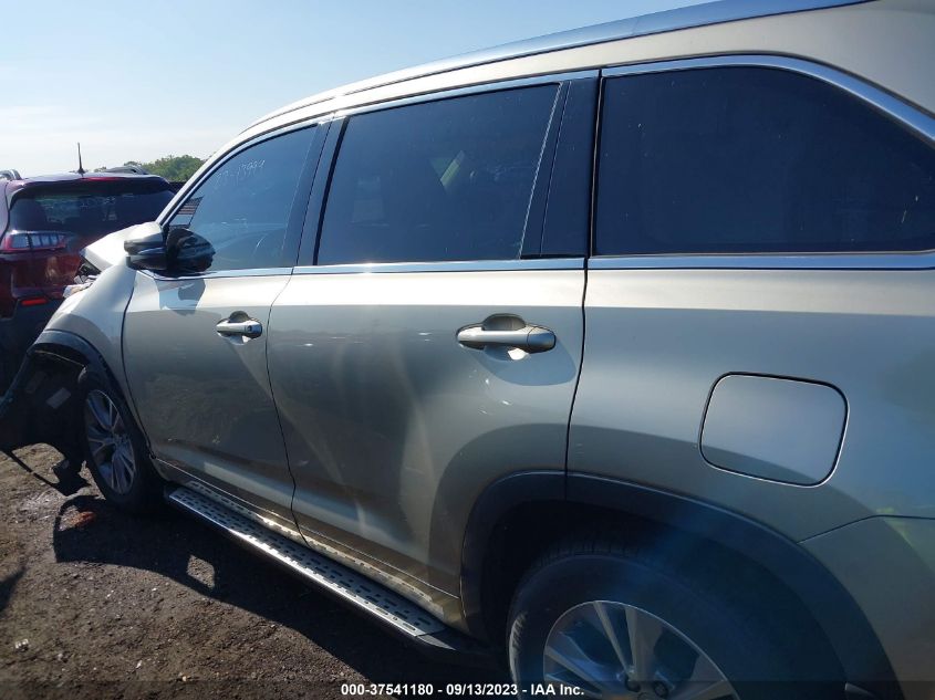 2014 TOYOTA HIGHLANDER XLE - 5TDJKRFH9ES036774
