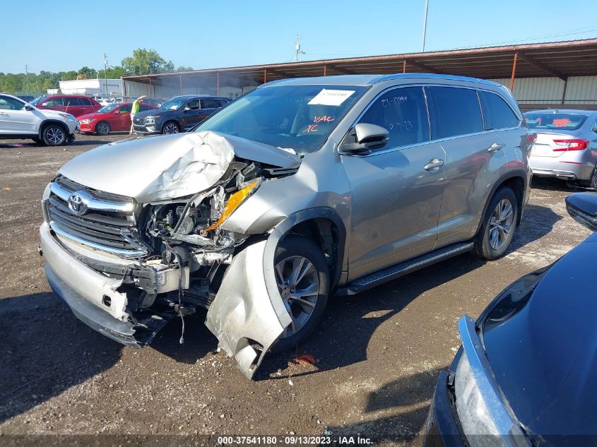 2014 TOYOTA HIGHLANDER XLE - 5TDJKRFH9ES036774