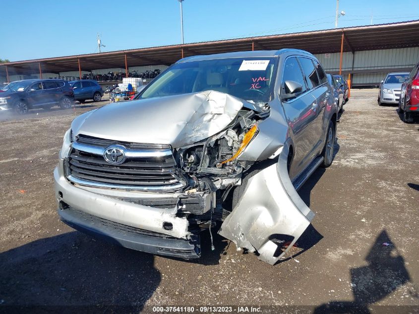 2014 TOYOTA HIGHLANDER XLE - 5TDJKRFH9ES036774