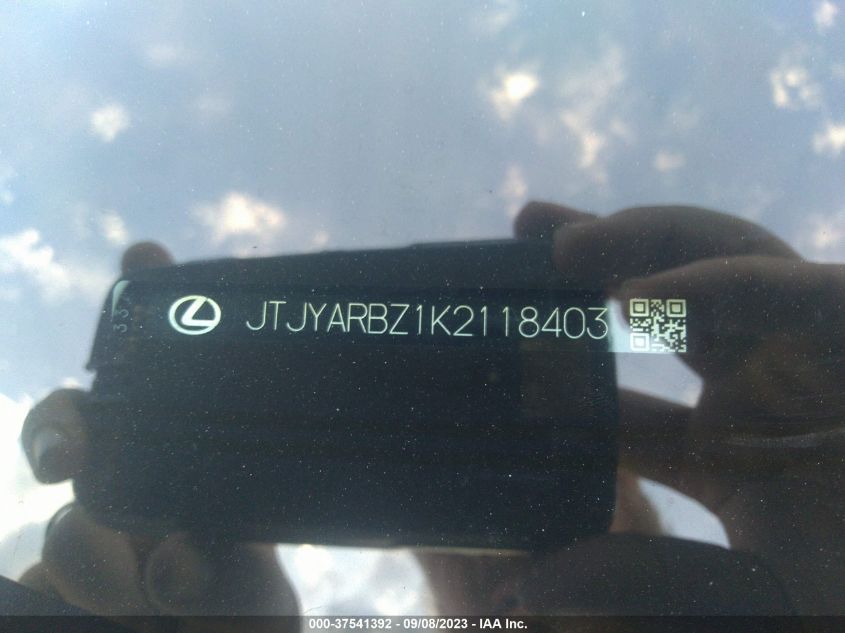 2019 LEXUS NX NX 300 JTJYARBZ1K2118403