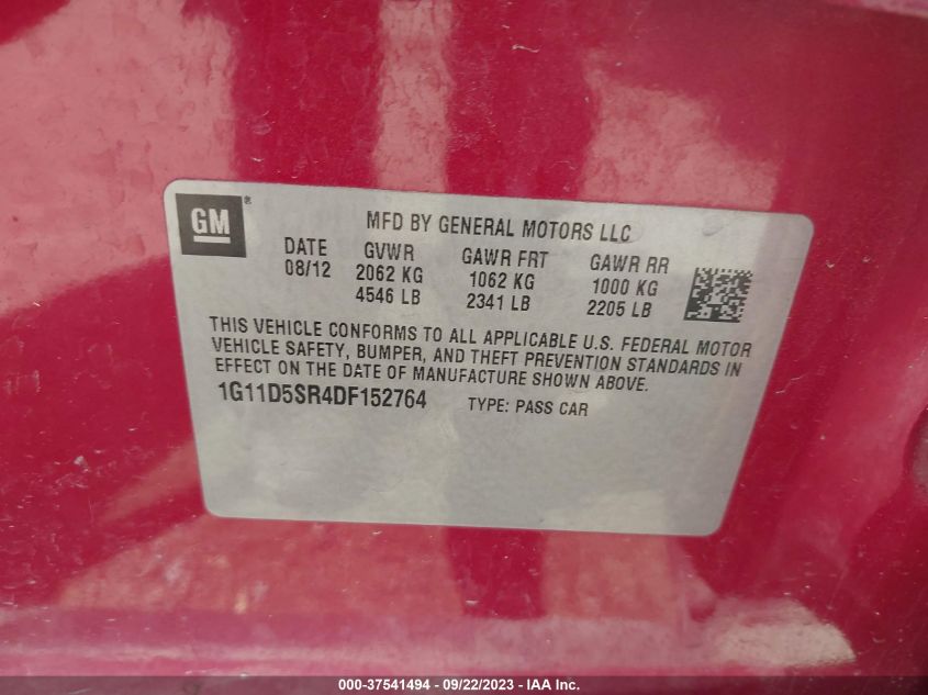 2013 CHEVROLET MALIBU ECO - 1G11D5SR4DF152764