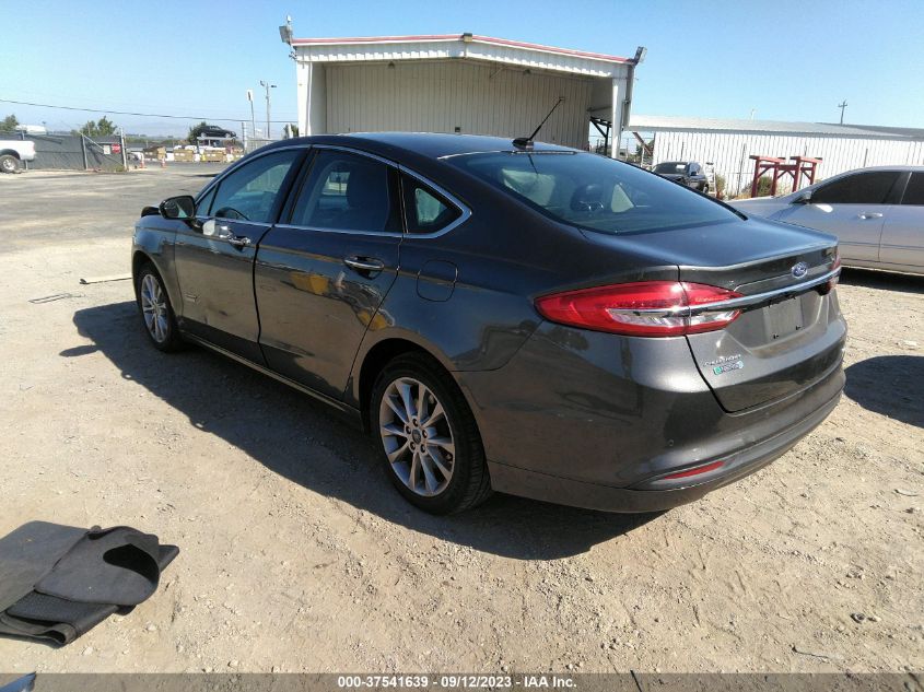 2017 FORD FUSION ENERGI SE - 3FA6P0PU2HR306505