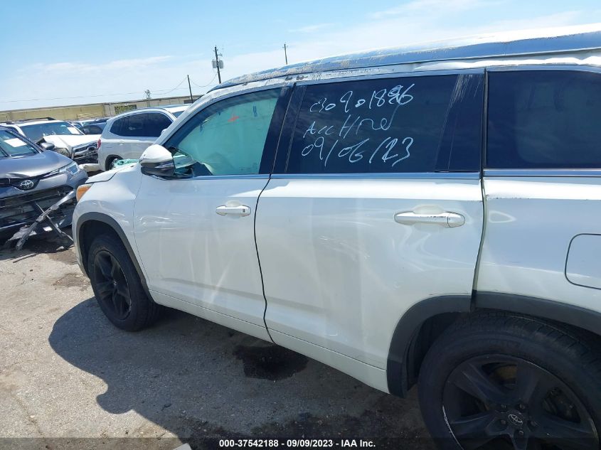 2016 TOYOTA HIGHLANDER LIMITED/LTD PLATINUM - 5TDYKRFH5GS155892