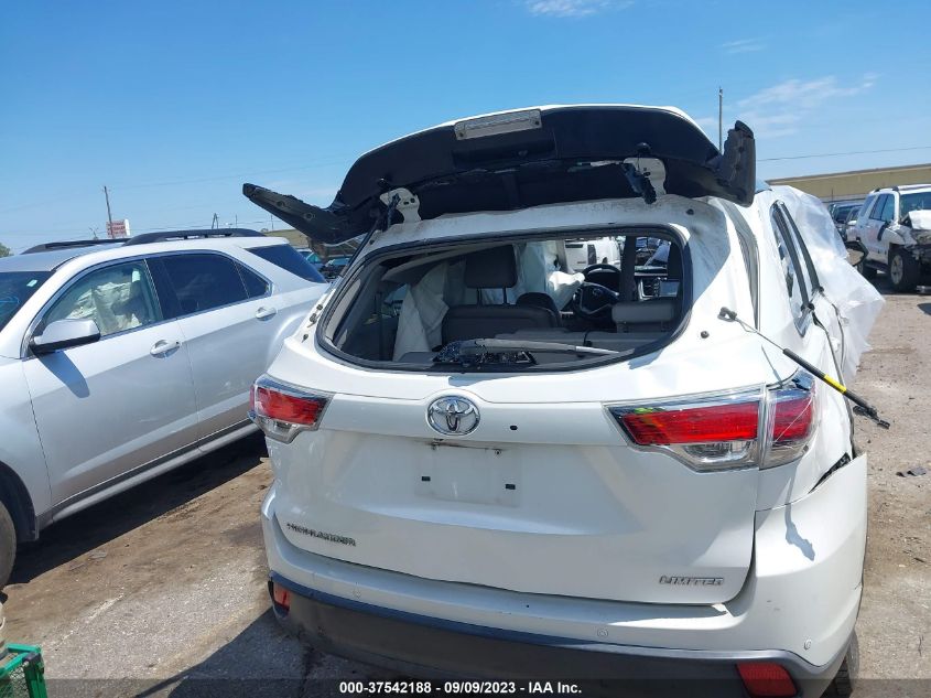 2016 TOYOTA HIGHLANDER LIMITED/LTD PLATINUM - 5TDYKRFH5GS155892