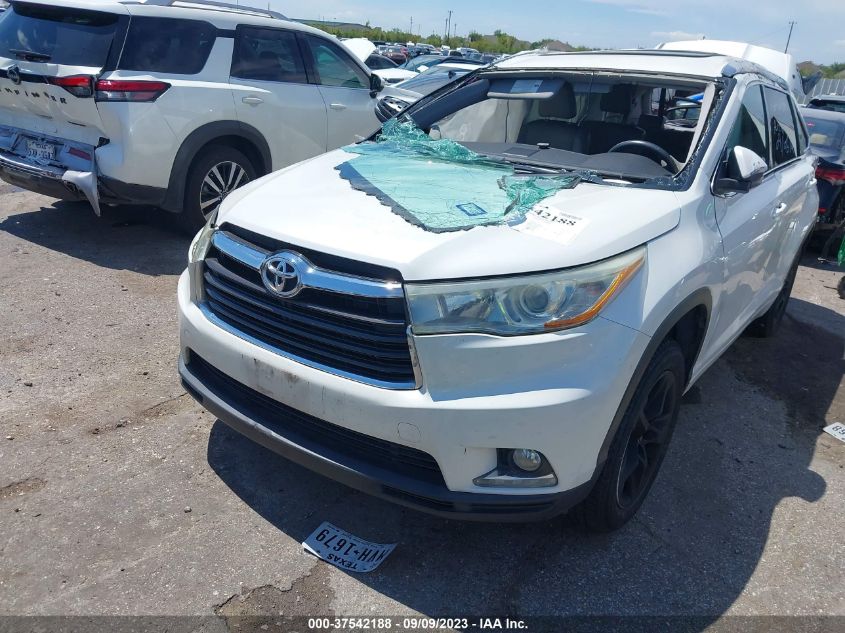 2016 TOYOTA HIGHLANDER LIMITED/LTD PLATINUM - 5TDYKRFH5GS155892