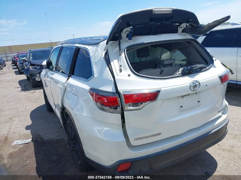 2016 TOYOTA HIGHLANDER LIMITED/LTD PLATINUM - 5TDYKRFH5GS155892