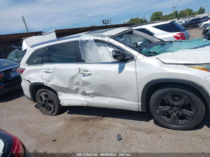 2016 TOYOTA HIGHLANDER LIMITED/LTD PLATINUM - 5TDYKRFH5GS155892