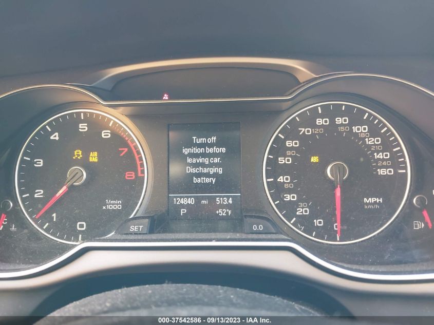 2013 AUDI A4 PREMIUM PLUS - WAUFFAFL9DN040115