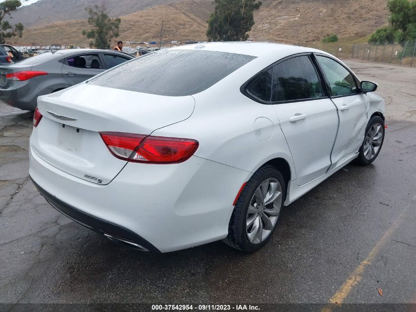 2015 CHRYSLER 200 S - 1C3CCCBB3FN629207